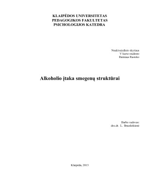 Alkoholio įtaka smegenų struktūrai