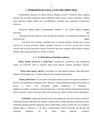 PERIODONTO LIGŲ GYDYMO PRINCIPAI. Paveikslėlis 4