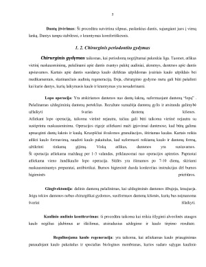 PERIODONTO LIGŲ GYDYMO PRINCIPAI. Paveikslėlis 5