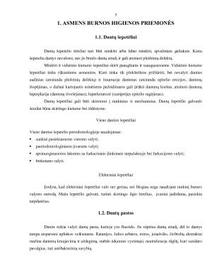 ASMENS BURNOS HIGIENOS MOKYMAS PERIODONTOLOGINIO GYDYMO METU, GYDYTOJO ODONTOLOGO PADĖJĖJO ASPEKTU. Paveikslėlis 5