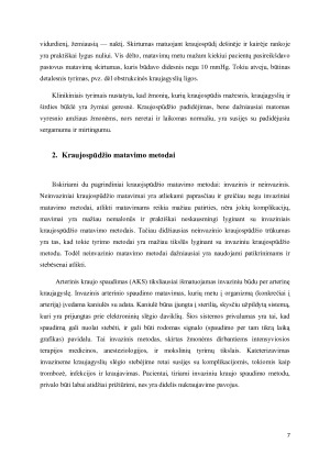 Kraujo spaudimo stebėsenos metodai. Paveikslėlis 7