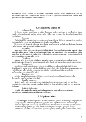 NERVŲ SISTEMOS SUTRIKIMAI VAIKŲ CEREBRINIS PARALYŽIUS. Paveikslėlis 7