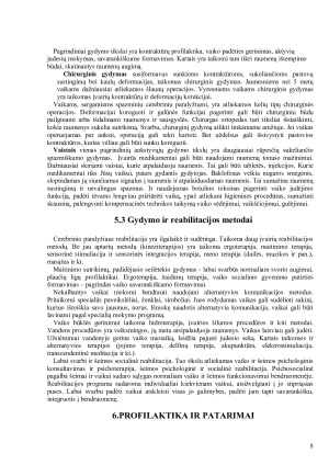 NERVŲ SISTEMOS SUTRIKIMAI VAIKŲ CEREBRINIS PARALYŽIUS. Paveikslėlis 8