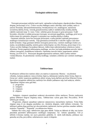 Tiesioginio tabletavimo taikymas tablečių gamyboje. Paveikslėlis 4
