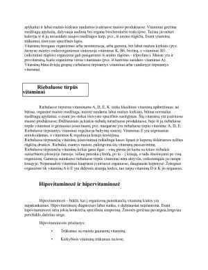 Riebaluose tirpių vitaminų D ir K hipo- ir hipervitaminozės. Paveikslėlis 2