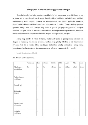 Kenksmingos medžiagos buityje ir jų poveikis žmogaus organizmui. Paveikslėlis 2