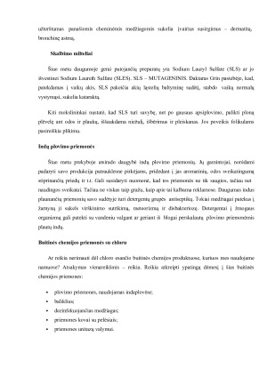 Kenksmingos medžiagos buityje ir jų poveikis žmogaus organizmui. Paveikslėlis 5