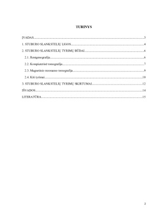 STUBURO SLANKSTELIŲ PAŽEIDIMAI IR JŲ TYRIMAI. Paveikslėlis 2
