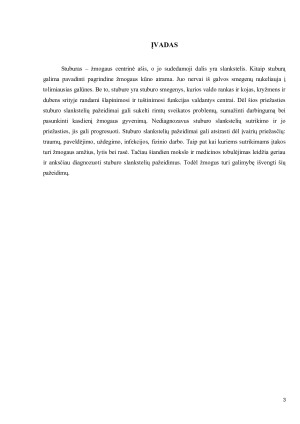 STUBURO SLANKSTELIŲ PAŽEIDIMAI IR JŲ TYRIMAI. Paveikslėlis 3
