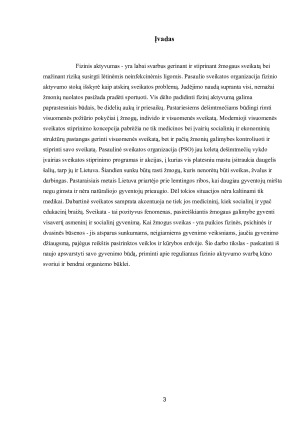 Judėjimo aktyvumas – sveiko gyvenimo būdo privalumas. Paveikslėlis 3