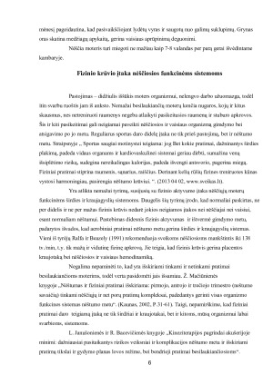 Fizinio krūvio įtaka nėščiosioms. Paveikslėlis 6