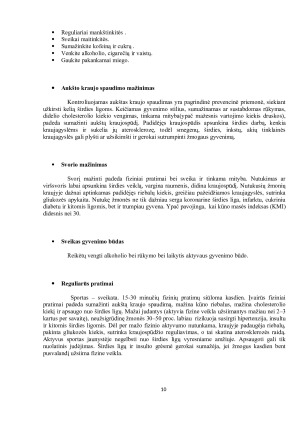 PAGRINDINIAI ŠIRDIES IR KRAUJAGYSLIŲ SISTEMOS LIGŲ FAKTORIAI. Paveikslėlis 10