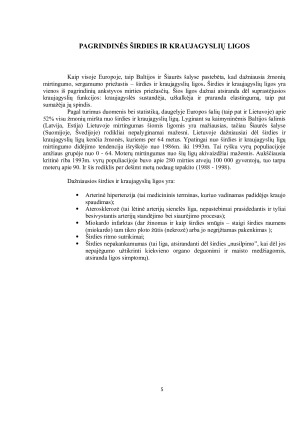 PAGRINDINIAI ŠIRDIES IR KRAUJAGYSLIŲ SISTEMOS LIGŲ FAKTORIAI. Paveikslėlis 5