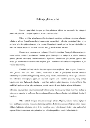 Bakterijos jų etiologija, plitimas ir profilaktikos priemonės. Paveikslėlis 8