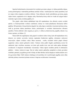 REABILITACIJOS PLANAVIMAS SOCIALINĖS RIZIKOS ŠEIMŲ VAIKAMS. Paveikslėlis 3