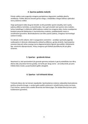 SPORTO NAUDA ŽMOGAUS GYVENIME. Paveikslėlis 5