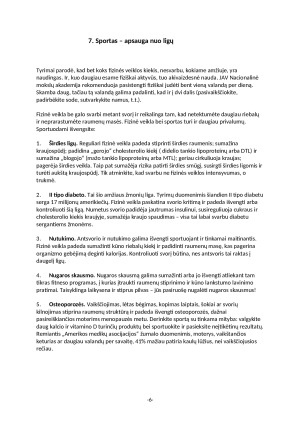 SPORTO NAUDA ŽMOGAUS GYVENIME. Paveikslėlis 6