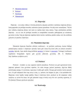 PSICHIKOS SVEIKATA IR SUTRIKIMAI. Paveikslėlis 6