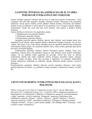 Gamtinių išteklių panaudojimas poilsio ir sveikatingumo turizmo plėtrai. Paveikslėlis 7