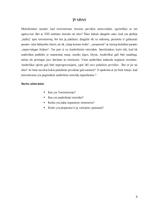 TESTOSTERONAS. ANABOLINIAI STEROIDAI. ĮTAKA ORGANIZMO SISTEMOMS. PREPARATAI, JŲ VARTOJIMO YPATUMAI. Paveikslėlis 3