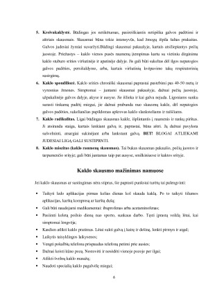 Kaklo skausmai ir dažniausios jų priežastys. Paveikslėlis 6