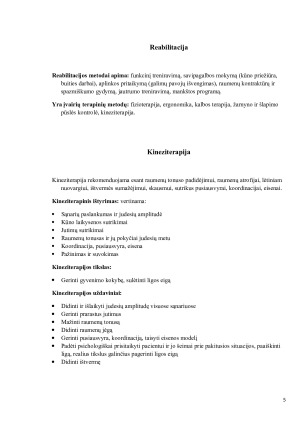 KINEZITERAPIJA ESANT IŠSĖTINEI SKLEROZEI. Paveikslėlis 5