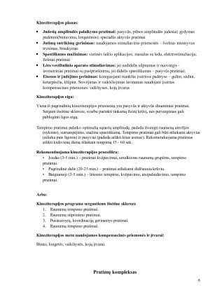 KINEZITERAPIJA ESANT IŠSĖTINEI SKLEROZEI. Paveikslėlis 6