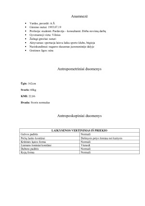 Laikysenos tyrimas ir kineziterapinio gydymo sudarymas. Paveikslėlis 4
