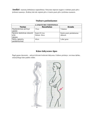 Laikysenos tyrimas ir kineziterapinio gydymo sudarymas. Paveikslėlis 6