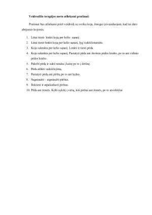 Veidrodžio terapijos poveikis fantominio skausmo mažinimui asmenims po apatinės galūnės amputacijos. Paveikslėlis 4