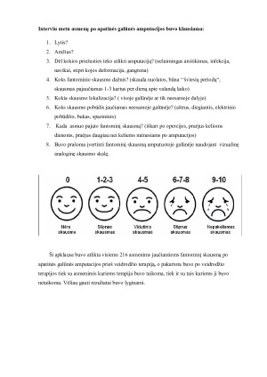 Veidrodžio terapijos poveikis fantominio skausmo mažinimui asmenims po apatinės galūnės amputacijos. Paveikslėlis 5