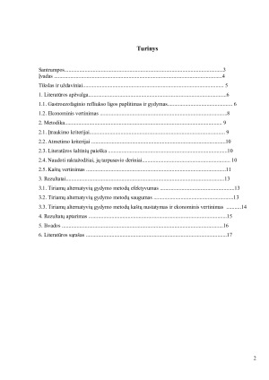Gastroezofaginio refliukso ligos gydymo ekonominio efektyvumo vertinimas. Paveikslėlis 2