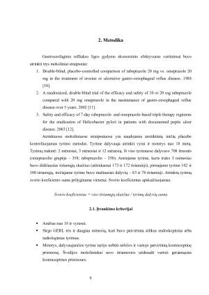 Gastroezofaginio refliukso ligos gydymo ekonominio efektyvumo vertinimas. Paveikslėlis 9