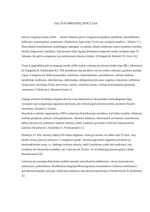 Paciento, patyrusio galvos smegenų insultą, atvejo. Paveikslėlis 2