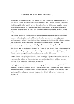 Paciento, patyrusio galvos smegenų insultą, atvejo. Paveikslėlis 4