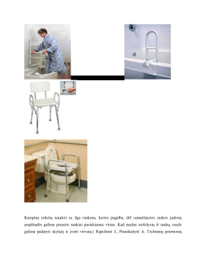 Ergoterapijoje naudojamos kompensacinės priemonės. Paveikslėlis 10