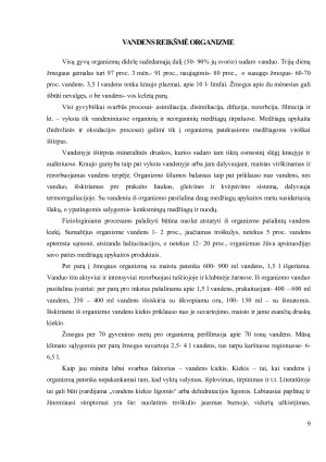 VANDUO IR JO REIKŠMĖ ORGANIZME. Paveikslėlis 9