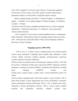 Neįgaliųjų socialinė integracija sporto, rekreacijos ir fizinio aktyvumo srityje. Paveikslėlis 7