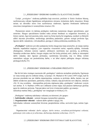 SLAUGYTOJŲ, DIRBANČIŲ PSICHIATRIJOS SKYRIUJE, PATIRIAMO LĖTINIO NUOVARGIO RYŠYS SU ASMENYBĖS BRUOŽAIS. Paveikslėlis 7