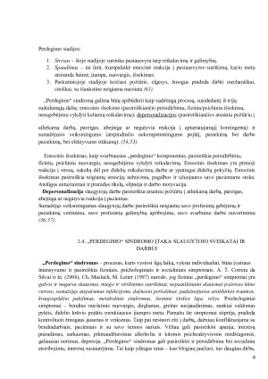 SLAUGYTOJŲ, DIRBANČIŲ PSICHIATRIJOS SKYRIUJE, PATIRIAMO LĖTINIO NUOVARGIO RYŠYS SU ASMENYBĖS BRUOŽAIS. Paveikslėlis 8