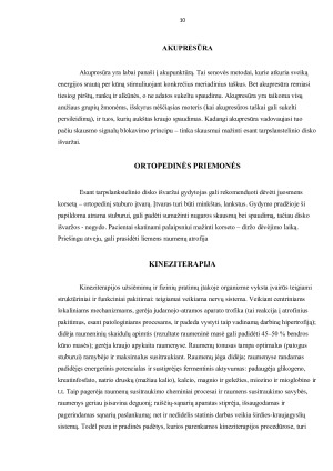 KINEZITERAPIJA ESANT JUOSMENINĖS DALIES TARPSLANKSTELINIŲ DISKŲ IŠVARŽOMS. Paveikslėlis 10