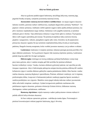 KINEZITERAPIJA ESANT JUOSMENINĖS DALIES TARPSLANKSTELINIŲ DISKŲ IŠVARŽOMS. Paveikslėlis 8