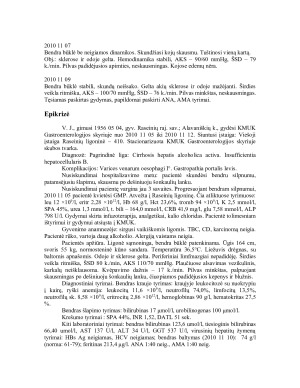 Pacientės klinikinis atvejis - kepenų ir blužnies padidėjimas, gelta bei hipovolemijos požymiai. Paveikslėlis 7