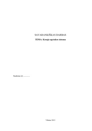 Kraujo apytakos sistema