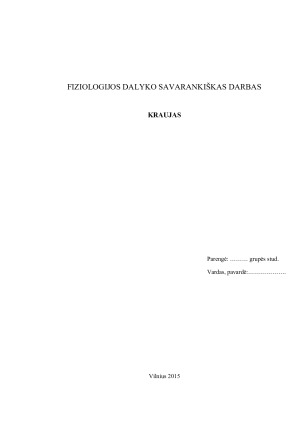 KRAUJAS. Paveikslėlis 1