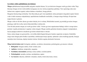 Miego reikšmė žmogaus sveikatai ir slaugos veiksmų planas senyvo amžiaus pacientui, turinčiam paralyžių