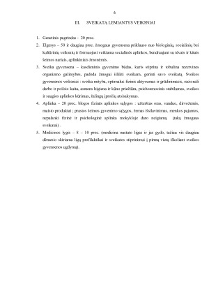 SVEIKATA – KAIP VERTYBĖ. Paveikslėlis 6