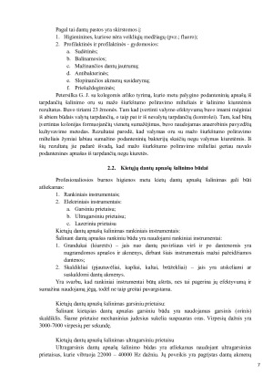 DANTŲ APNAŠŲ SUSIDARYMAS, JŲ ŠALINIMO BŪDAI. Paveikslėlis 7