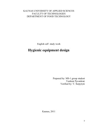 Hygienic equipment design. Paveikslėlis 1