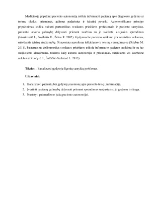 GYDYTOJO-LIGONIŲ SANTYKIŲ PROBLEMOS ANALIZĖ. Paveikslėlis 4